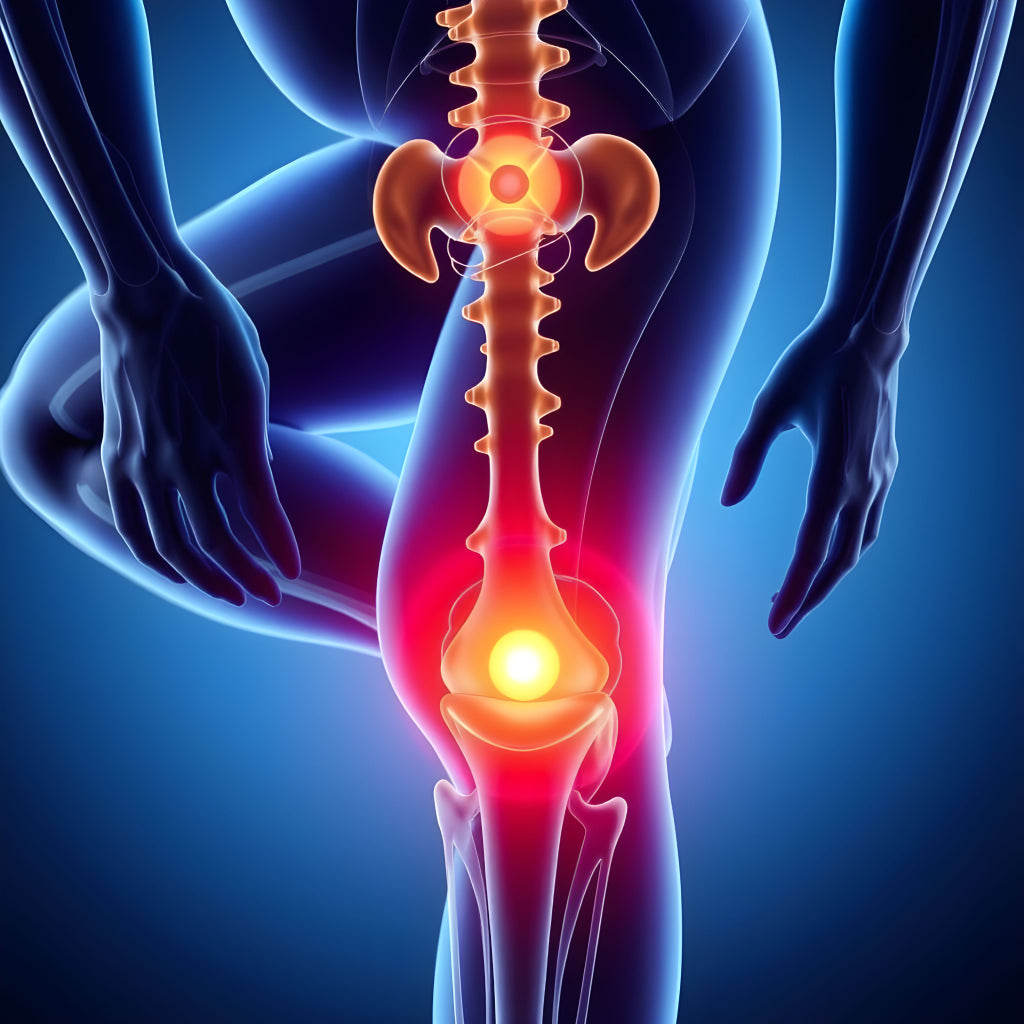 膝頭後面痛的原因與舒緩方法：讓石墨烯艾草溫熱舒壓貼幫你解決困擾(示意圖)