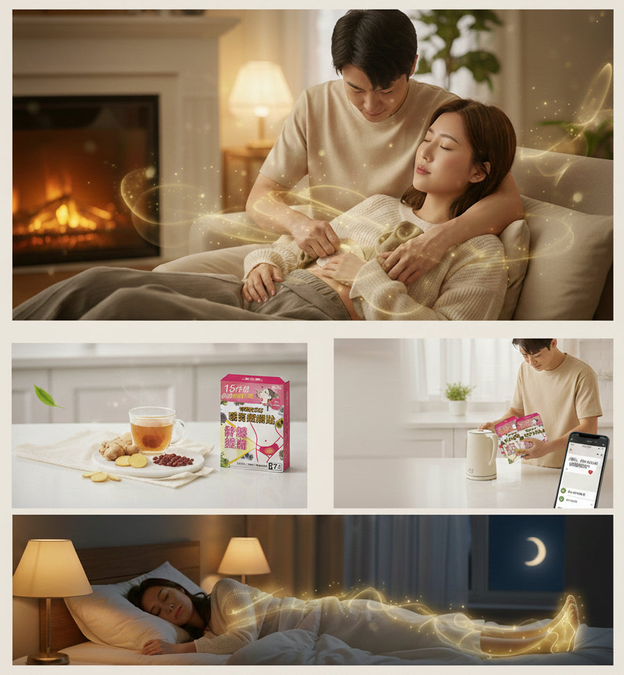 經期暖宮必備！女生調理指南｜男朋友悄悄加分的秘密，原來是這個…(示意圖)