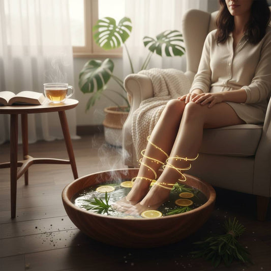 熱水浸腳功效一次看懂｜為何天天泡腳是最簡單的養生方法？(示意圖)