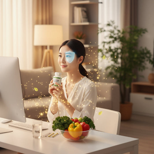 叶黄素功效是什麼？護眼、抗藍光、延緩老化的關鍵營養素(示意圖)