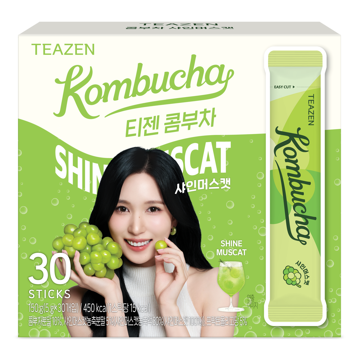 TEAZEN益生菌康普茶(香印青提味) 30包 Twice MINA 限定版