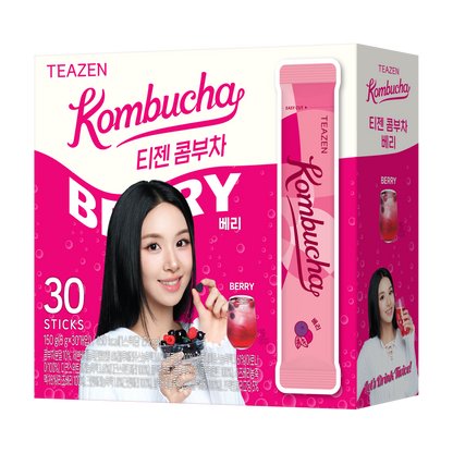 TEAZEN益生菌康普茶(雜莓味) 30包 Twice 彩瑛 限定版