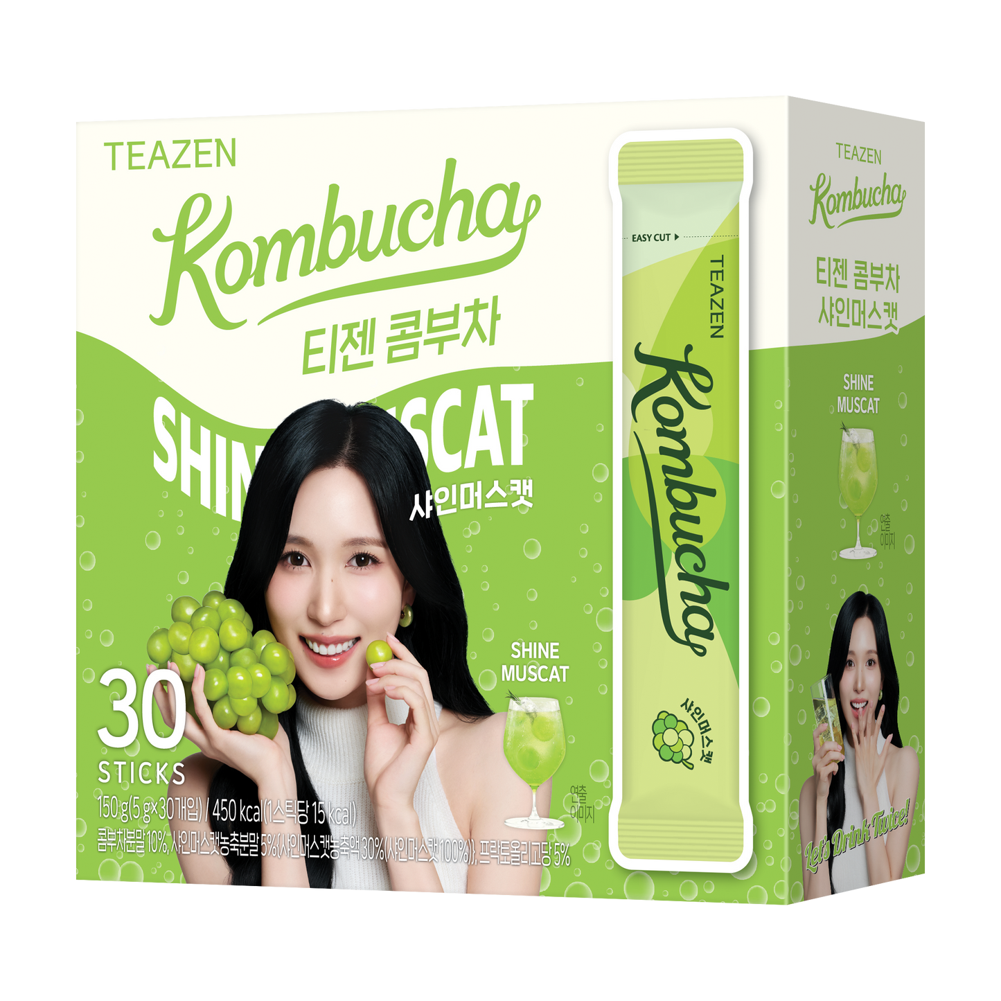 TEAZEN益生菌康普茶(香印青提味) 30包 Twice MINA 限定版
