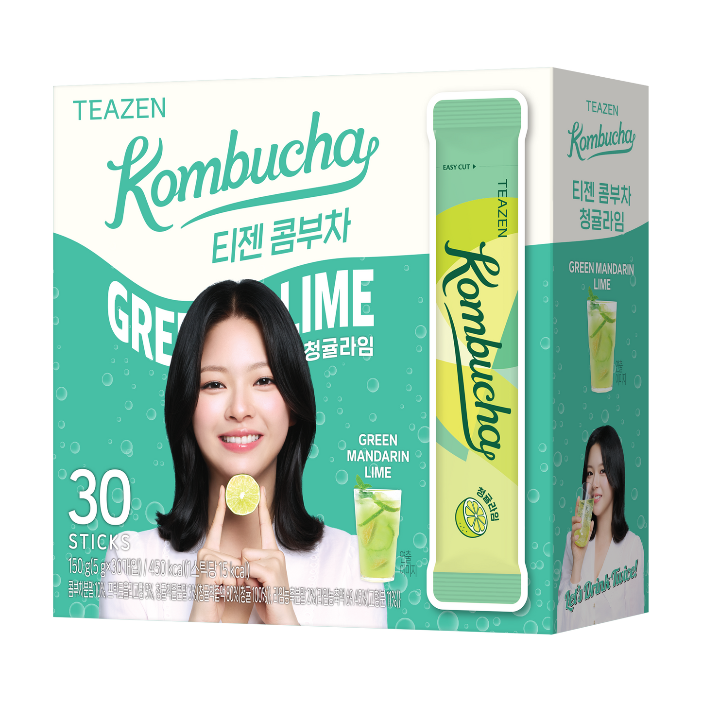 TEAZEN益生菌康普茶(青檸味) 30包 TWICE定延限定版