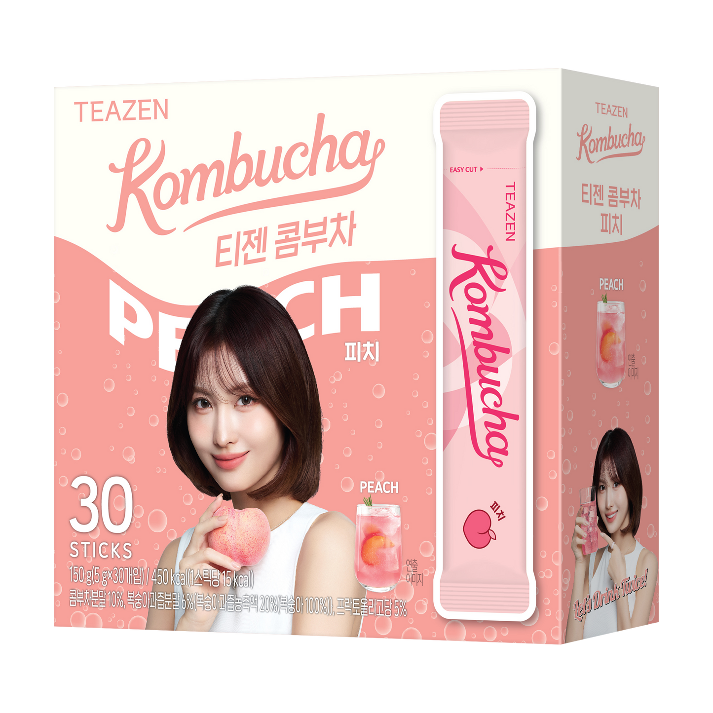 TEAZEN益生菌康普茶(水蜜桃味) 30包 Twice Momo限定版