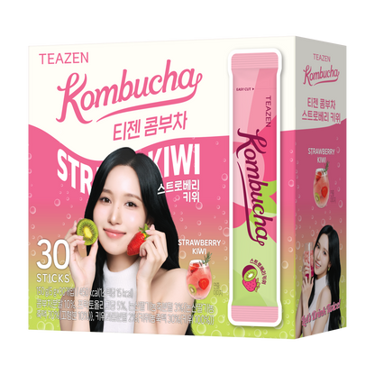 TEAZEN益生菌康普茶(草莓奇異果味) 30包 Twice Mina限定