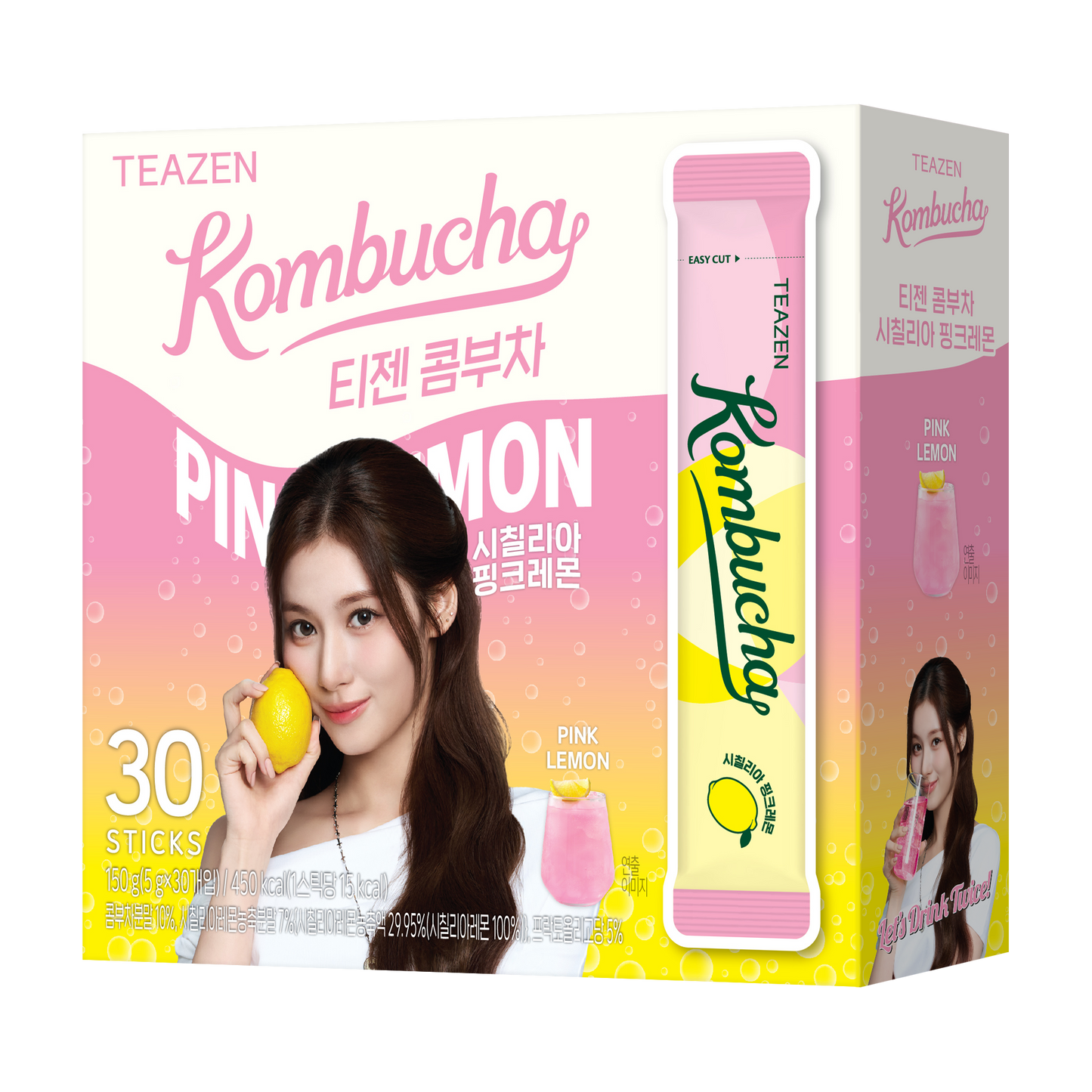 TEAZEN益生菌康普茶(西西里檸檬味) 30包 Twice Sana  限定版