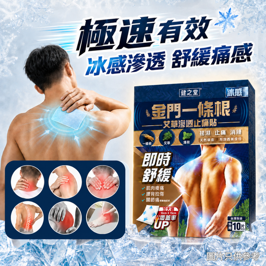 健之堂  艾草滲透止痛貼 (冰感）12盒裝