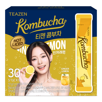 TEAZEN後生元益生菌康普茶(檸檬薑味) 30包 twice 子瑜 限定版