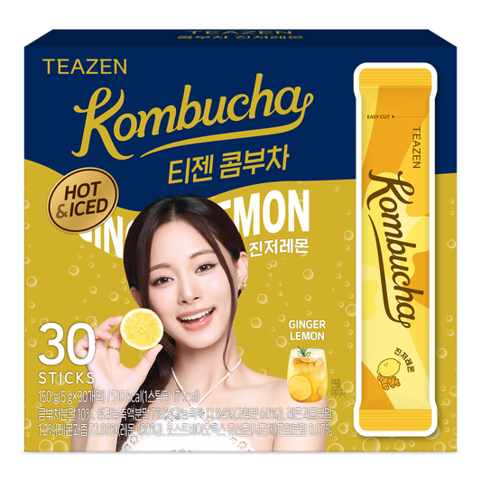 TEAZEN後生元益生菌康普茶(檸檬薑味) 30包 twice 子瑜 限定版