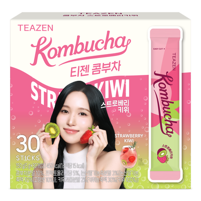 TEAZEN益生菌康普茶(草莓奇異果味) 30包 Twice Mina限定