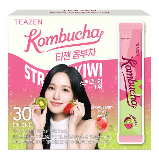 TEAZEN益生菌康普茶(草莓奇異果味) 30包 Twice Mina限定