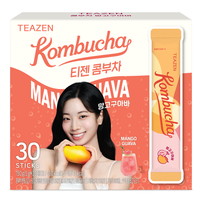 TEAZEN益生菌康普茶(芒果番石榴味) 30包 Twice多賢 限定版