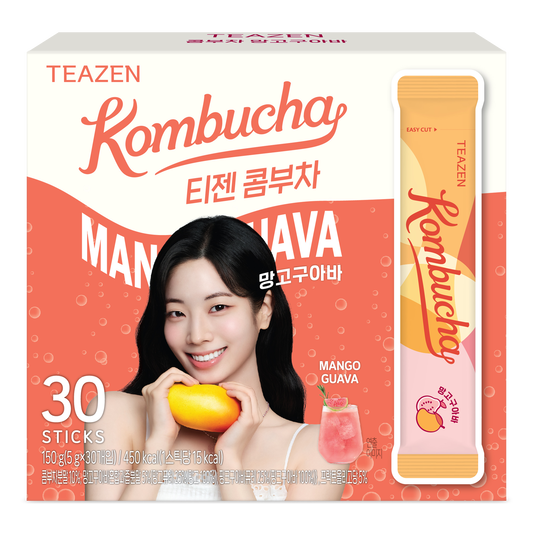 TEAZEN益生菌康普茶(芒果番石榴味) 30包 Twice多賢 限定版