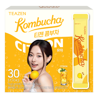 TEAZEN益生菌康普茶(柚子味) 30包 Twice 子瑜 限定版